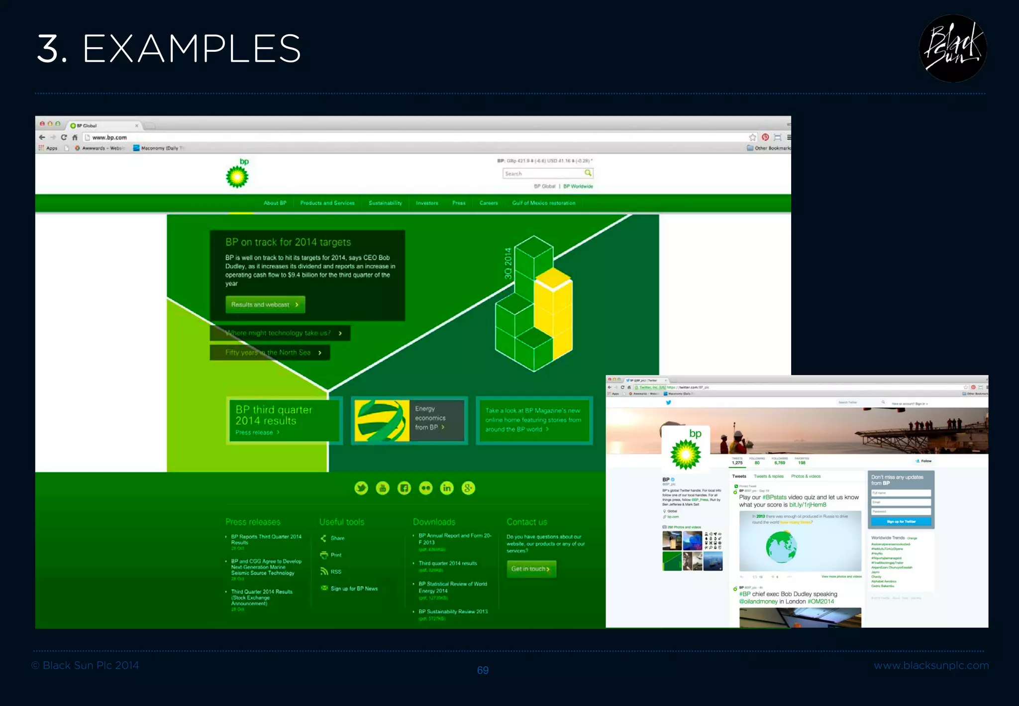 © Black Sun Plc 2014 69 www.blacksunplc.com 
3. EXAMPLES  