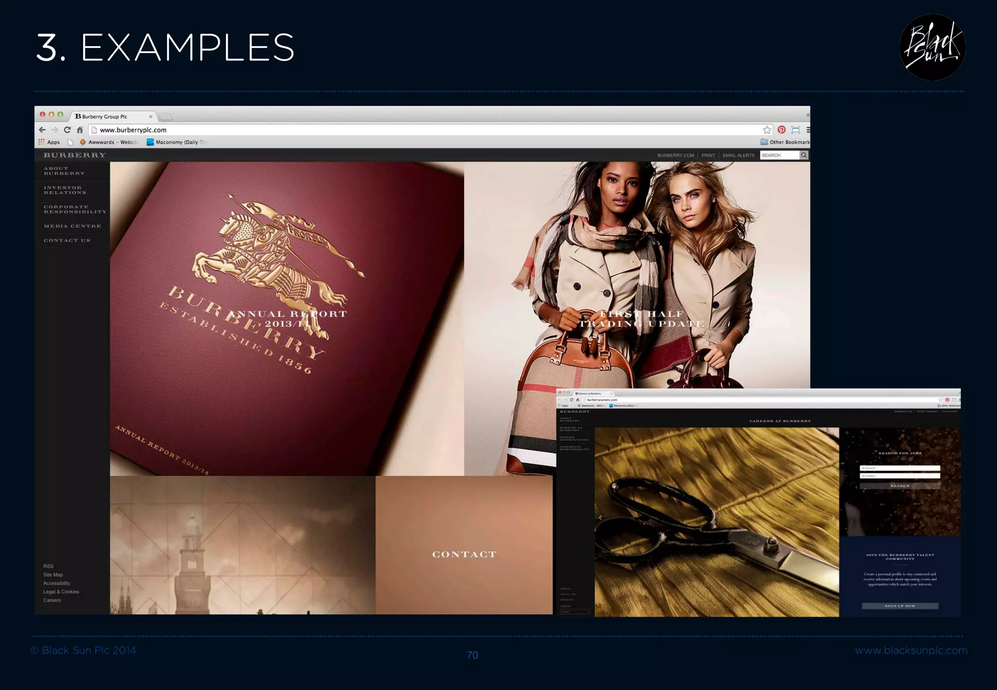 © Black Sun Plc 2014 70 www.blacksunplc.com 
3. EXAMPLES  