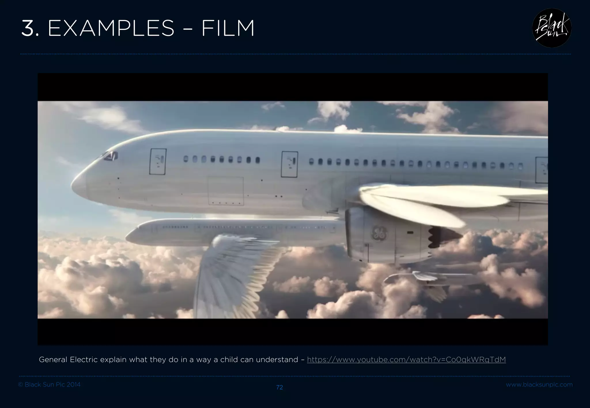 © Black Sun Plc 2014 72 www.blacksunplc.com 
3. EXAMPLES – ANIMATION 
Axis Corporate – helps build infrastructures for the energy sector – http://vimeo.com/50376279  