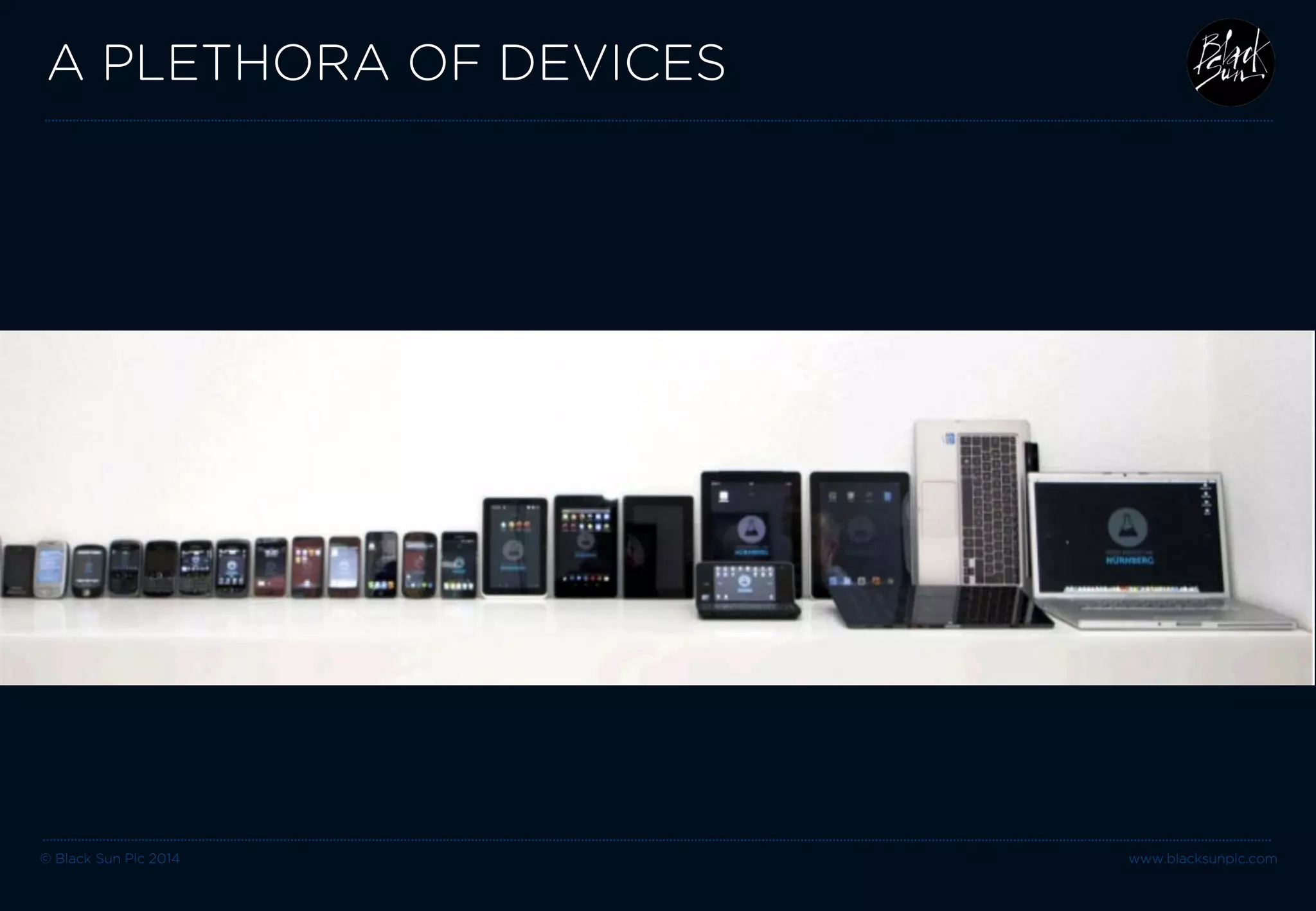 © Black Sun Plc 2014 www.blacksunplc.com 
A PLETHORA OF DEVICES  