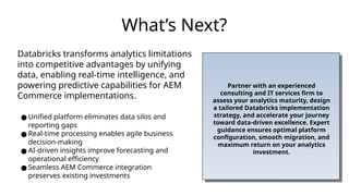 Transforming Analytics Chaos into Intelligence_ Databricks Solutions ...