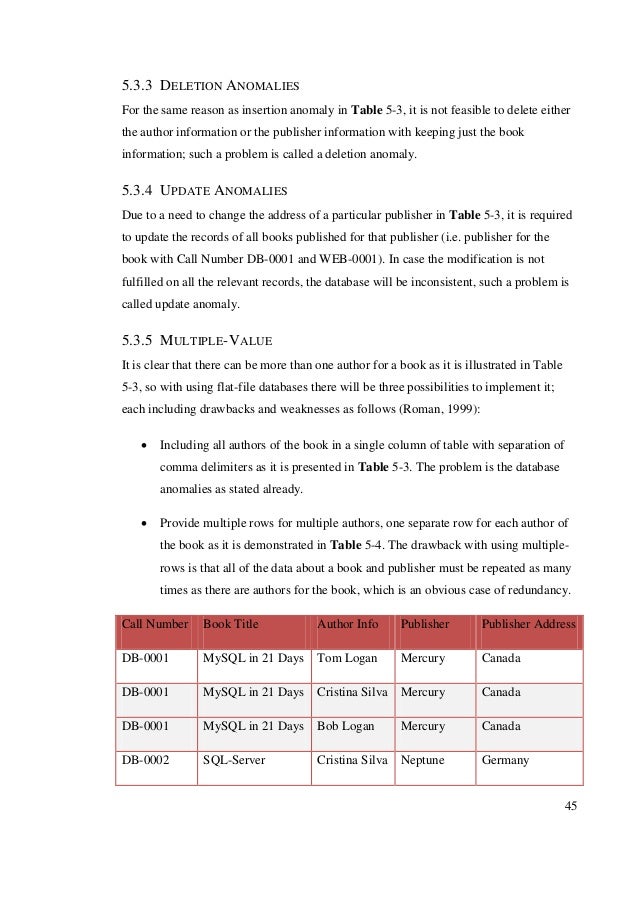 Master thesis sql