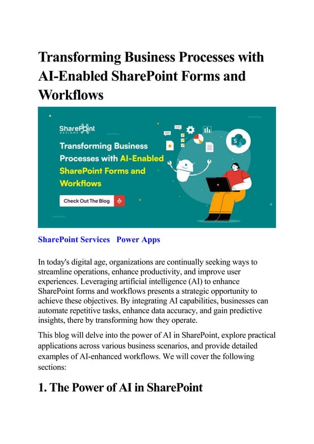 Transforming Business Processes With Ai Docx