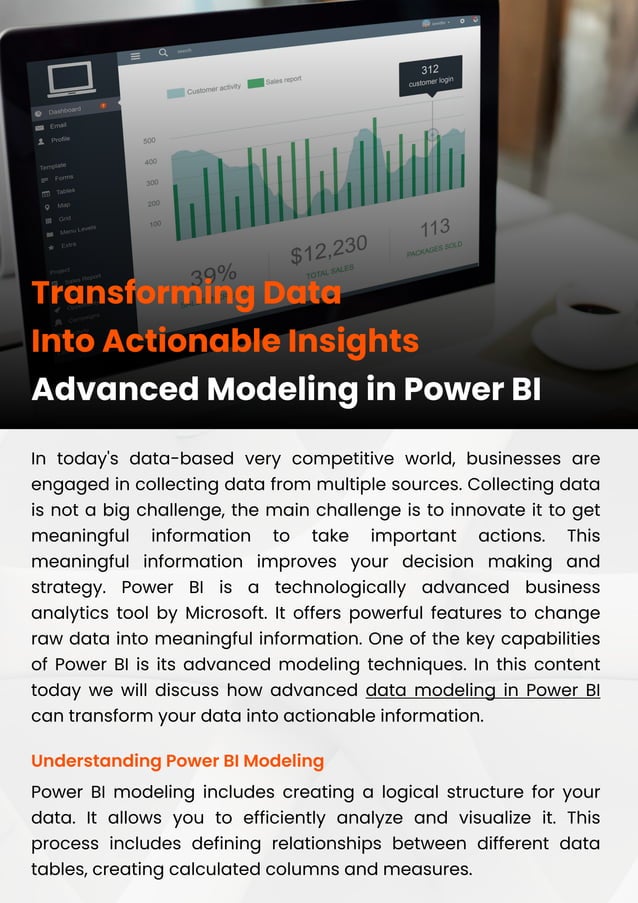 Transforming Data Into Actionable Insights Advanced Modeling In Power Bi Pdf Transforming Data Into Actionable Insights Advanced Modeling In Power Bi Pdf