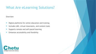 Custom eLearning Solutions for Scalable Digital Education | PPTX