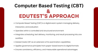 Transforming Exams with Computer Based Testing - EduTest | PDF