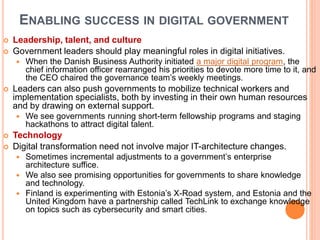 Transforming government through digitization