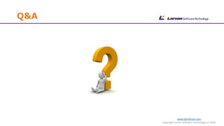 Q&A
www.cgmlarson.com
Copyright Larson Software Technology (c) 2016
 