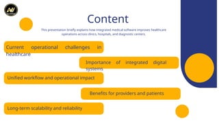 Transforming Healthcare Operations with Integrated Medical Software | PPTX
