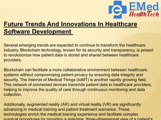 Transforming Healthcare The Power of Software Development Solutions.pptx
