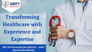 Transforming
Healthcare with
Experience and
Expertise
 