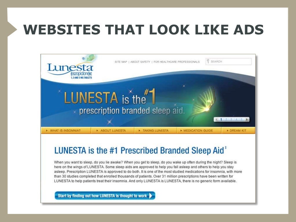 WEBSITES THAT LOOK LIKE ADS