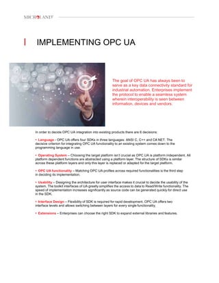 Transforming IIoT Data Interoperability with OPC UA | PDF