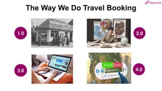 favoriot
1.0 2.0
3.0 4.0
The Way We Do Travel Booking
 