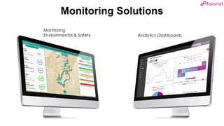 favoriot
Monitoring Solutions
Monitoring
Environmental & Safety Analytics Dashboards
 