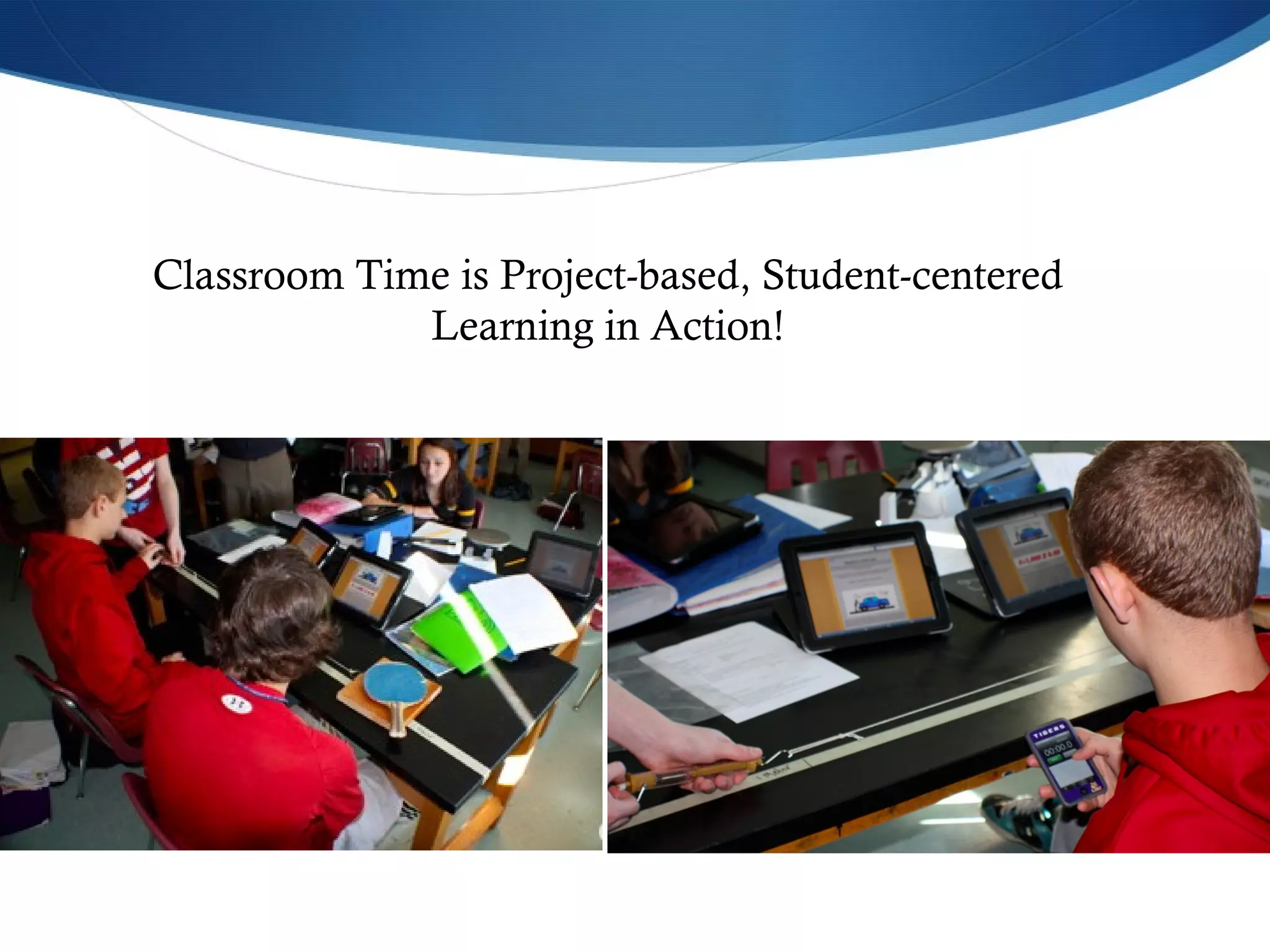 Classroom Time is Project-based, Student-centered Learning in Action! 