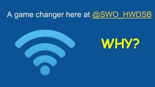 A game changer here at @SWO_HWDSB
WHY?
 