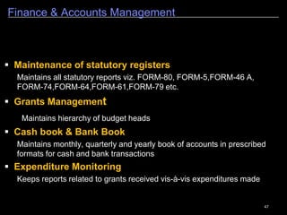 47
Billing Management – Reports
4
All the relevant reports related to Billing are made readily available.
List of Billing Reports
 
