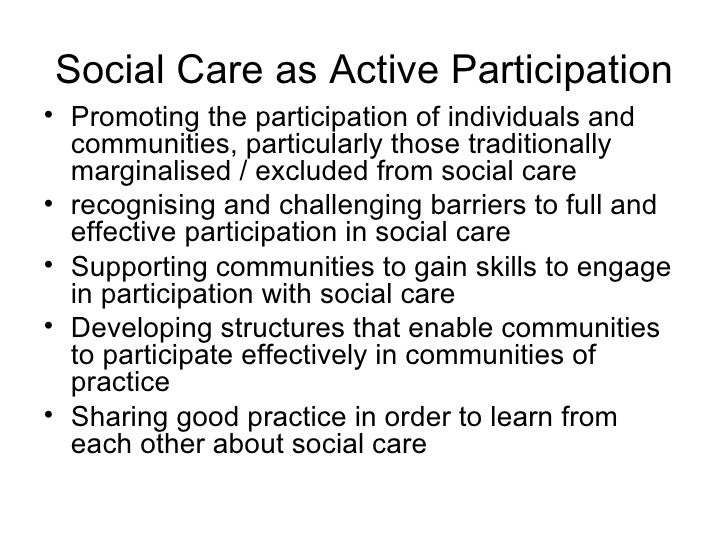active participation in care