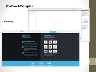 RealWorldSamples
27
Codenvy
 
