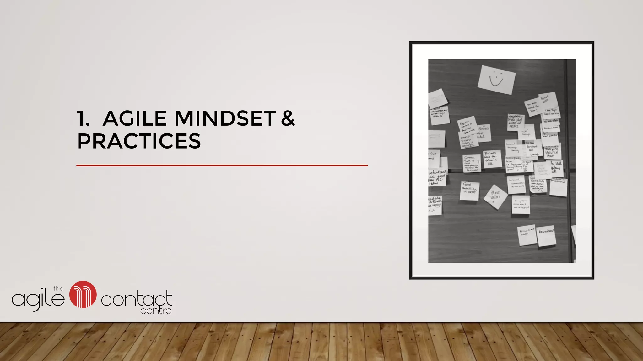 1. AGILE MINDSET &
PRACTICES
 