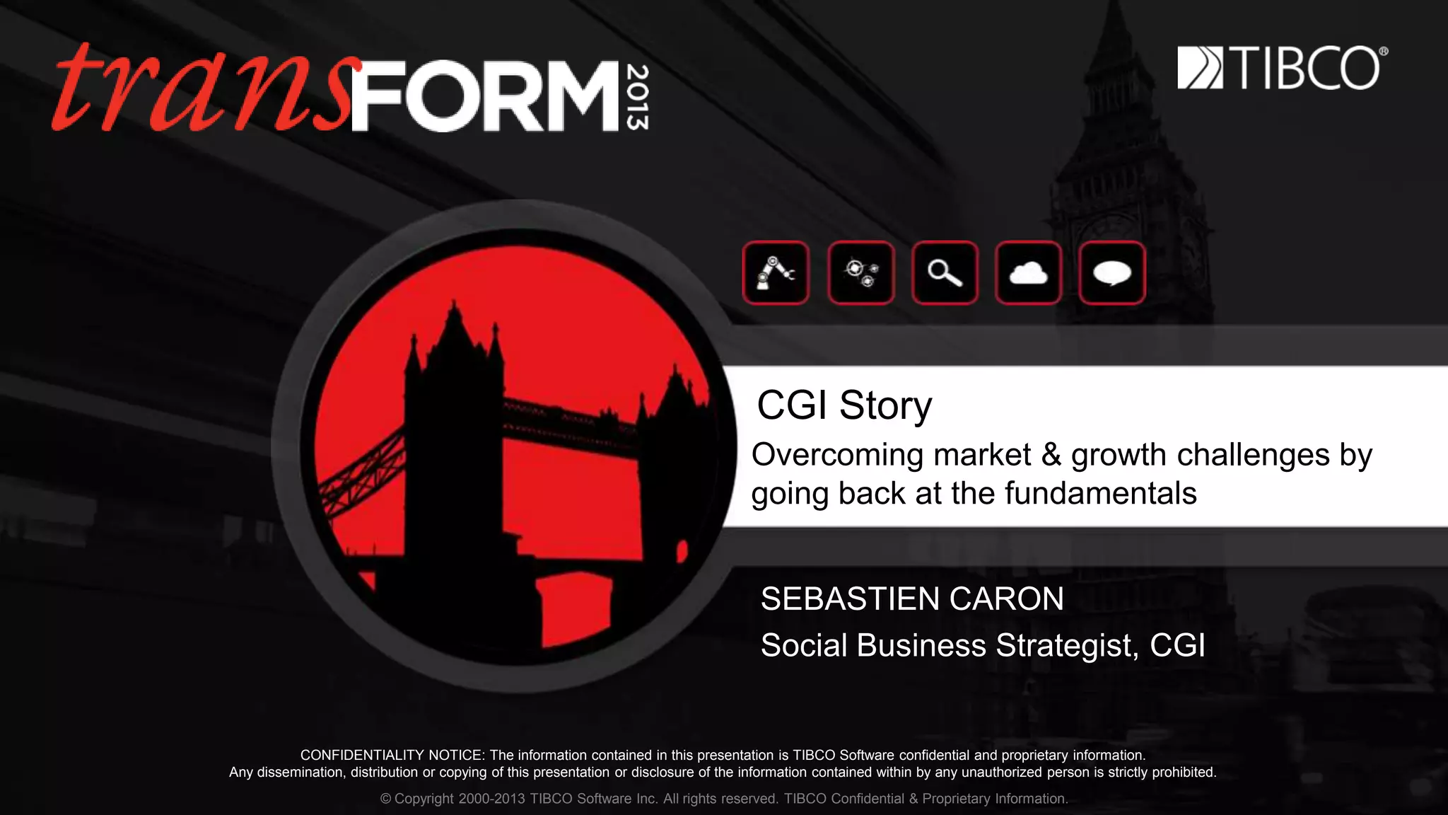 © Copyright 2000-2013 TIBCO Software Inc. All rights reserved. TIBCO Confidential & Proprietary Information.
TitleClick to edit text
Discuss values &
principles
Share news
& results
Get info on
clients, partners
Social Intranet
Co-mentor Communities
Think „out
loud‟
Bring in outside
ideas
Share
examples
Share concerns &
Experiences
Work team
Continuous feedback
Narrate
work
Brainstorm
Share
problemsAssist Learn from
mistakes
Global
Strategical
Local
Tactical
Social Extranet Social Extranet
Bring in outside
ideas
Share progress
Refine
practices
Redefine Work
 