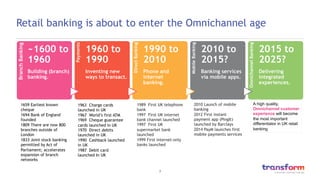 Transform research: The age of omnichannel banking 2015 Slide 7