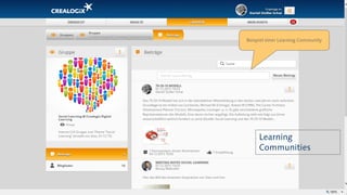 Beispiel Social learning
Learning
Communities
Beispiel einer Learning Community
 