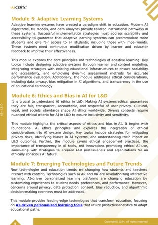 Transform Your Career with AI Learning & Development Certification | DOCX