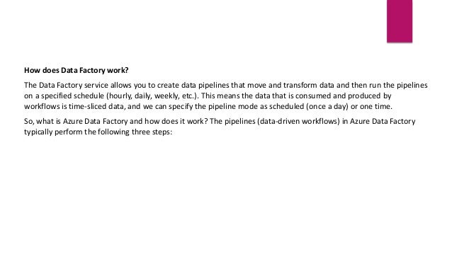 Transform your data with Azure Data factory | PPT