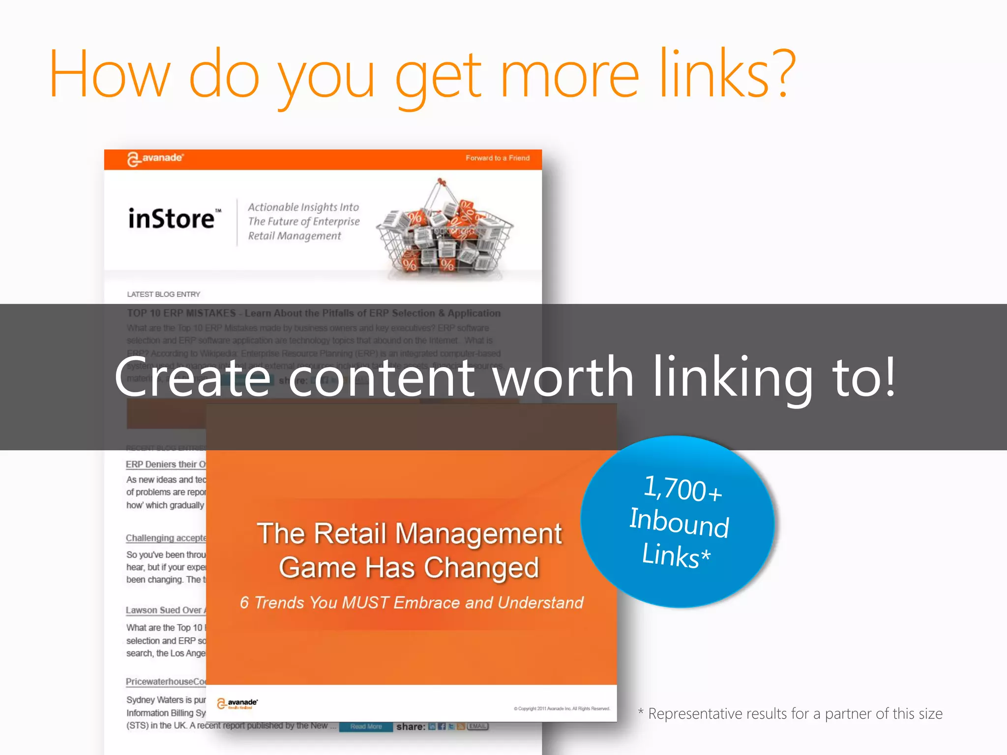 How do you get more links?



  Create content worth linking to!
 