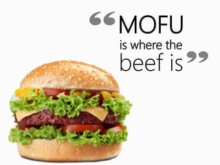MOFU
“   is where the
    beef is”
 