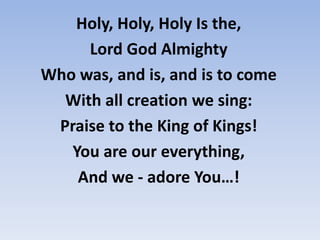 Filled with wonder, Awestruck wonderAt the mention of Your NameJesus, Your Name is PowerBreath, and Living WaterSuch a marvelous mystery