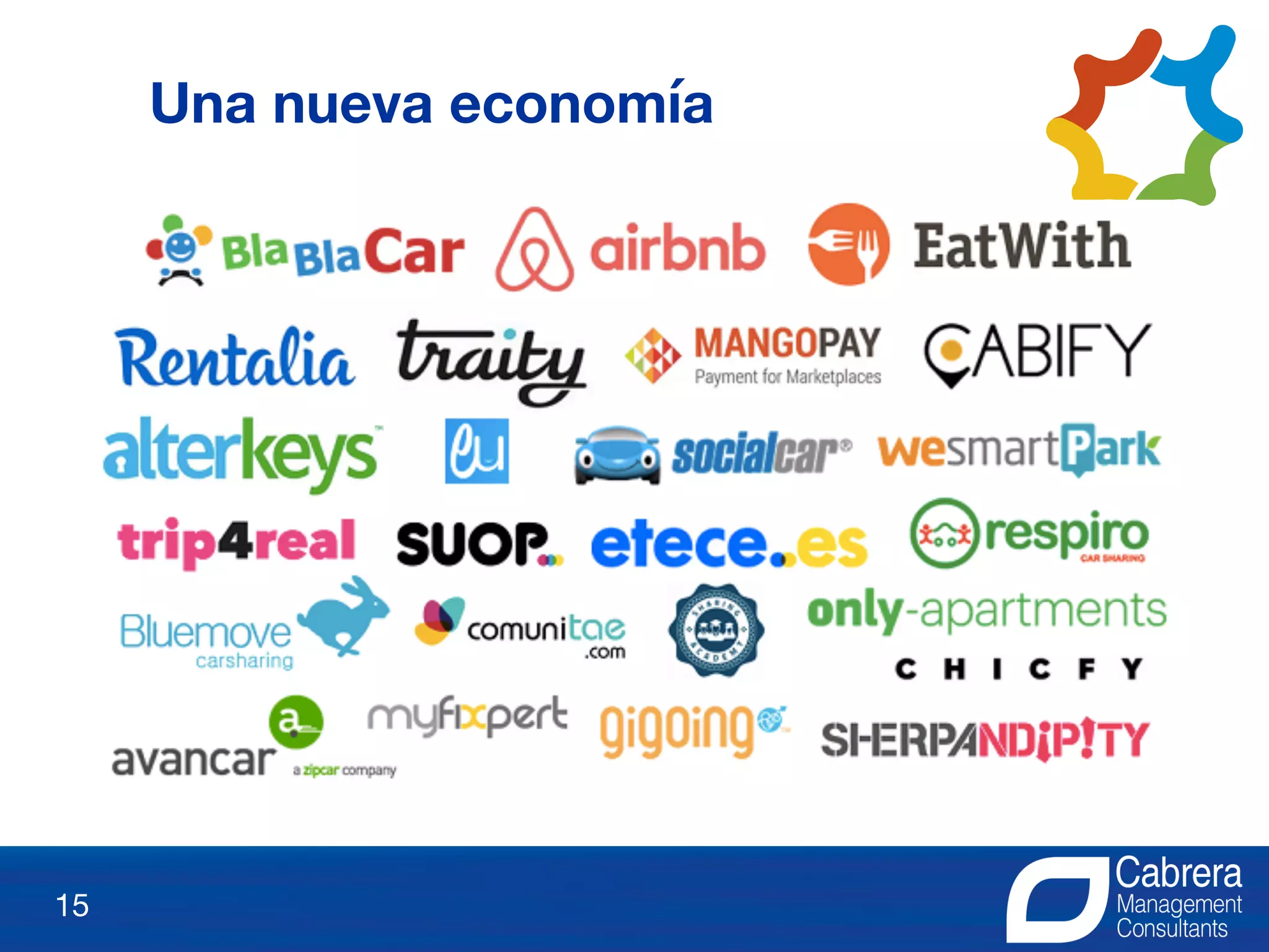 15
Una nueva economía
 