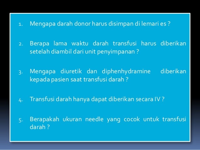 Transfusi darah