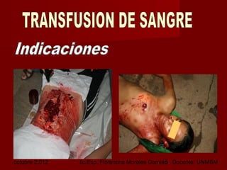 octubre 2,012 lic.Esp. Florentina Morales Damián Docente: UNMSM5
 