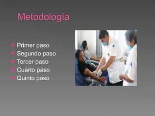 Primer paso Segundo paso Tercer paso Cuarto paso  Quinto paso  