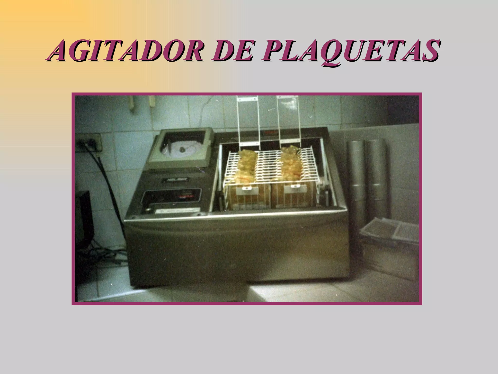 AGITADOR DE PLAQUETAS 