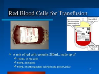 Transfusable Rbcs Transfusion med. prac. | PPT