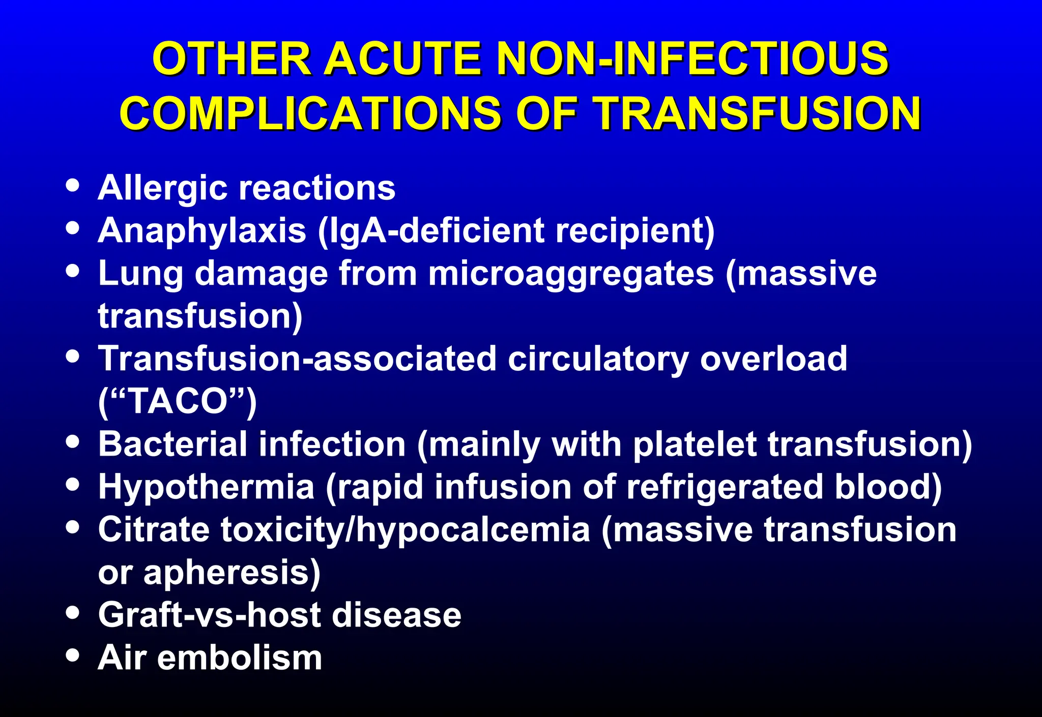 blood and blood products transfusion and its reactions | PPT