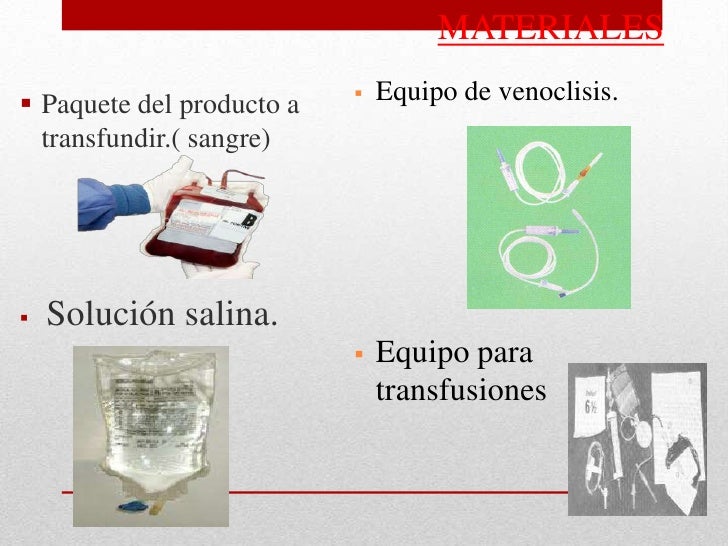 Resultado de imagen para material para transfusion de hemoderivados