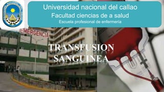 Universidad nacional del callao 
Facultad ciencias de a salud 
Escuela profesional de enfermería 
 
