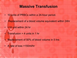 Transfusion therapy | PPTX