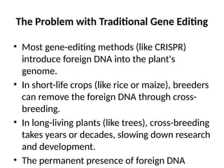Transgene-Free Genome Editing in Poplar Trees | PPT