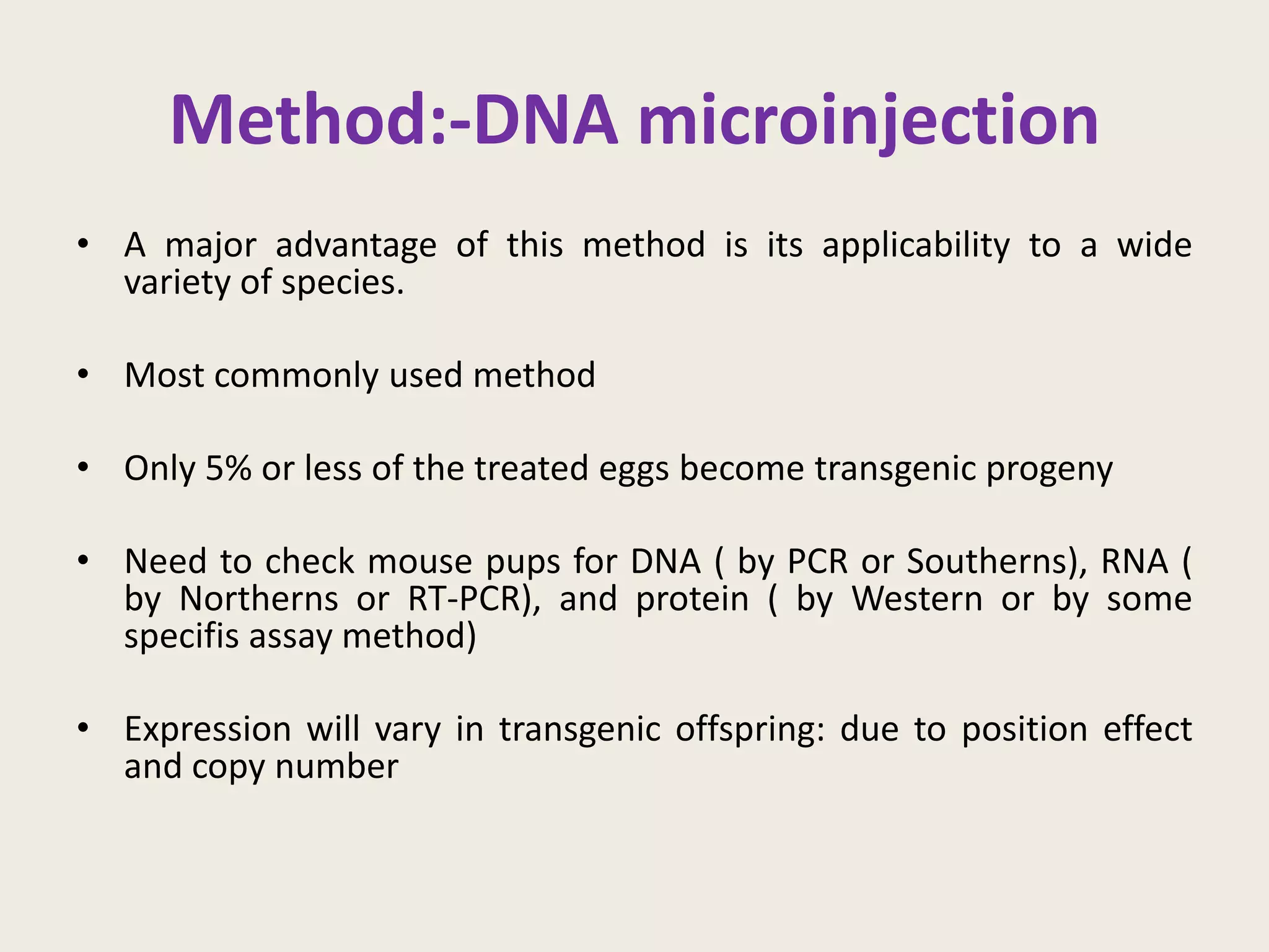 Transgenic mice | PPT