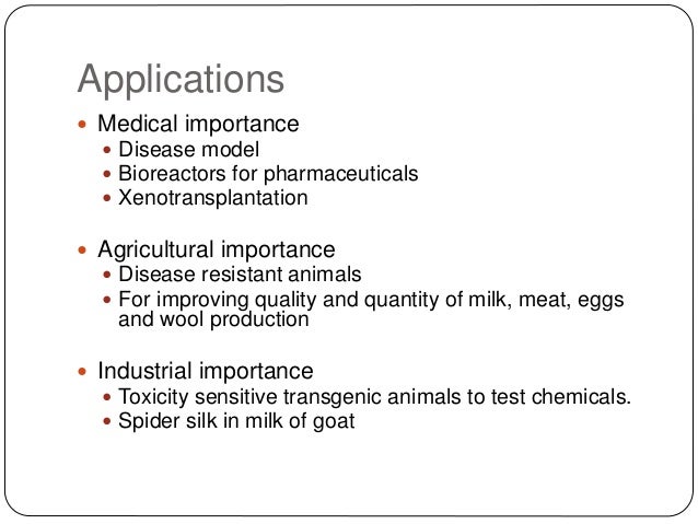 Transgenic Animals Transgenic Animals