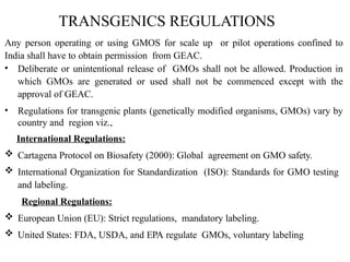 Transgenic Plants . Download to get the full experience | PPTX