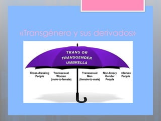 «Transgénero y sus derivados»
 