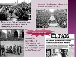 Asesinato de abogados laboralistas
Madrid, 24 enero de 1977
Búnker y los “ultras” asesinan a dos
carlistas en su romería a...