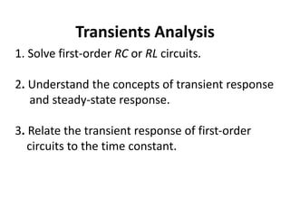 Transient analysis | PPTX